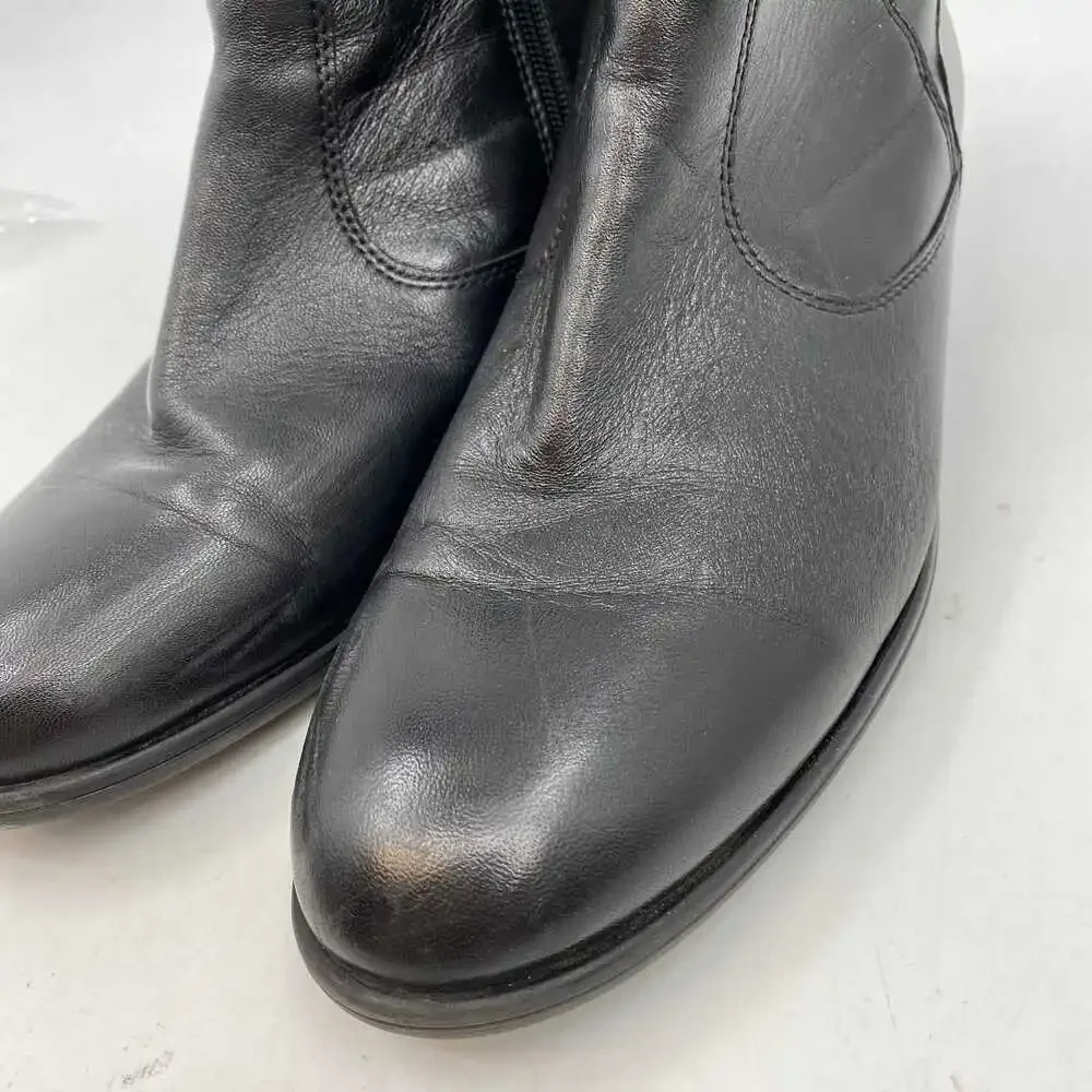Ara Black Leather Fuzzy Lined Ankle Boots | Women’s Size 9